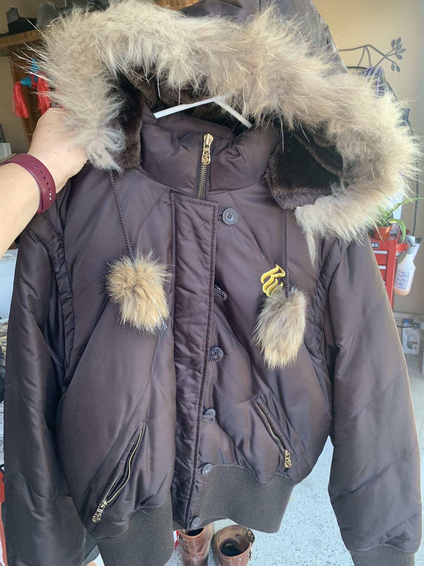 Womens Jacket Rocawear Fur Jacket Rocawear Women's Jacket 2XL