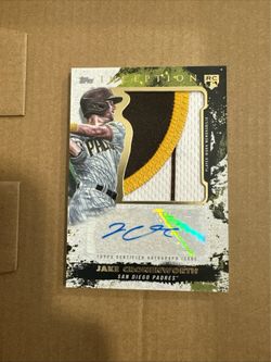 2021 Topps Inception Jake Cronenworth 2-Color Jumbo Patch RC Auto 05/75 Padres