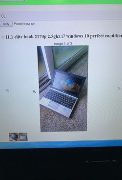 I7 Hp 11.1” led screen laptop win7, 2.5ghz i7, 4gb ram