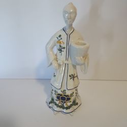 Neiman Marcus Made In Italy Porcelain Figurine 11 In Tall