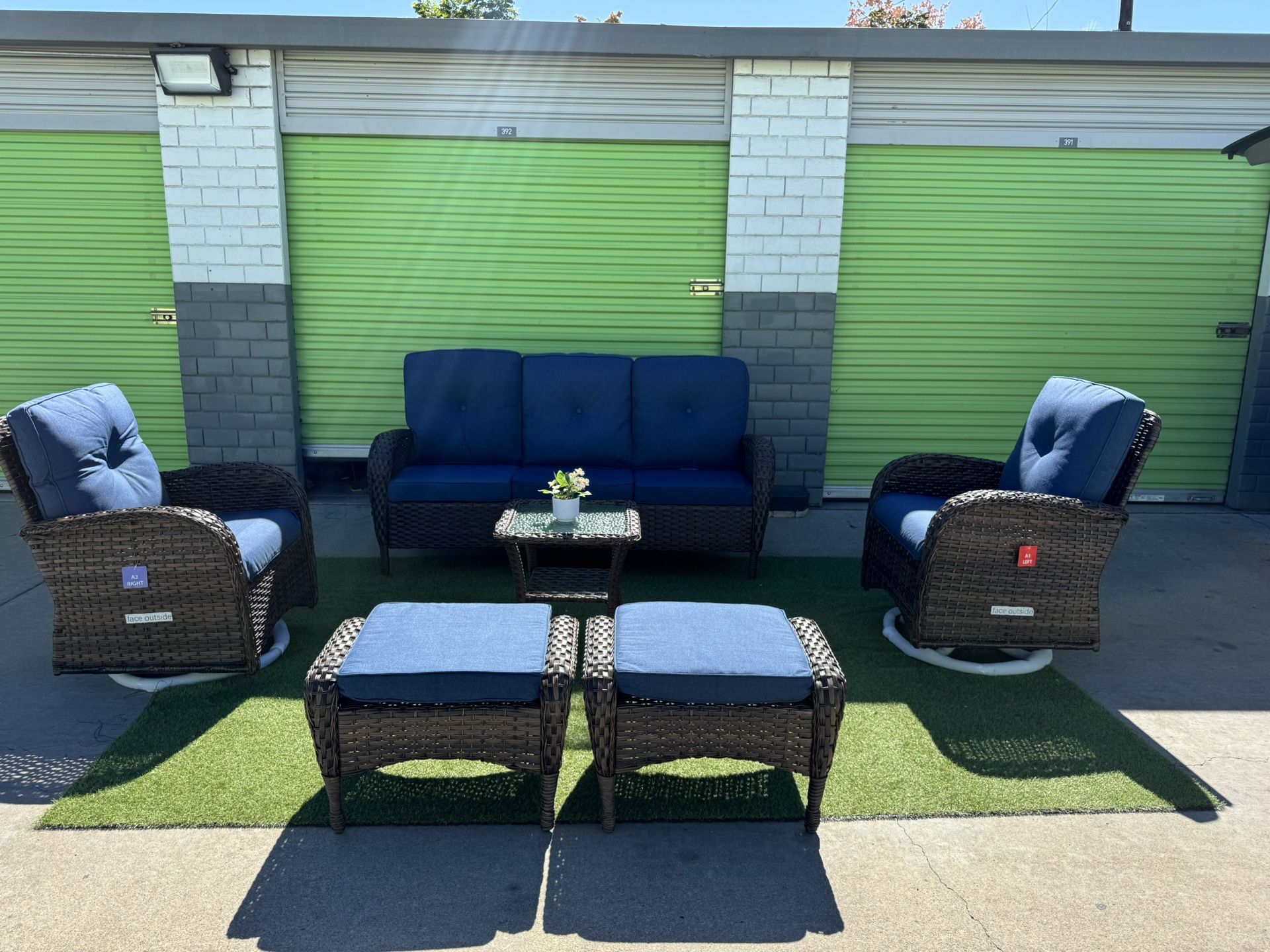 Patio Furniture 6 Pieces 