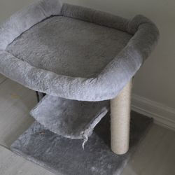 Cat bed scratch post