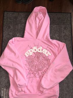 Pink Spider Hoodie Size Large (L)