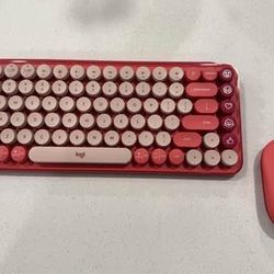 Logitech POP Keys Mechanical Wireless Keyboard and Bluetooth mouse