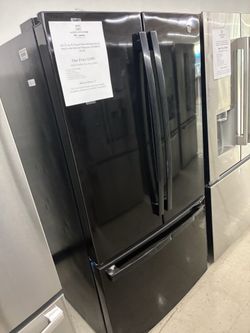 $1593 GE French Door Refrigerator Black 27 cu. ft.
