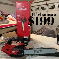Milwaukee Chainsaw 14” $199