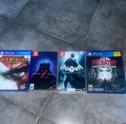 PS4 and Nintendo switch games 20 each