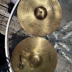 Zildjian 14 Inch Planet Z Hi Hat Pair Cymbal with Pearl Hi Hat Stand