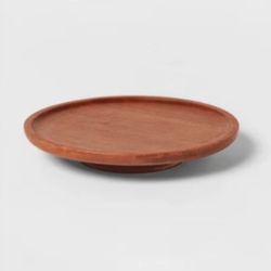 Threshold arjun wood cake stand