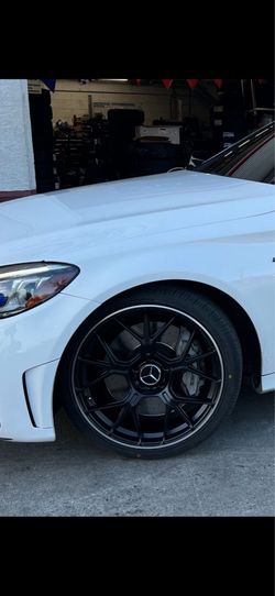 Mercedes 19” new amg Gt Style new blk rims new tires set c300 e300 e450 clk Cls Sl s550 e350 Glc
