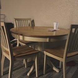 $30 1 Table 3 Chairs 