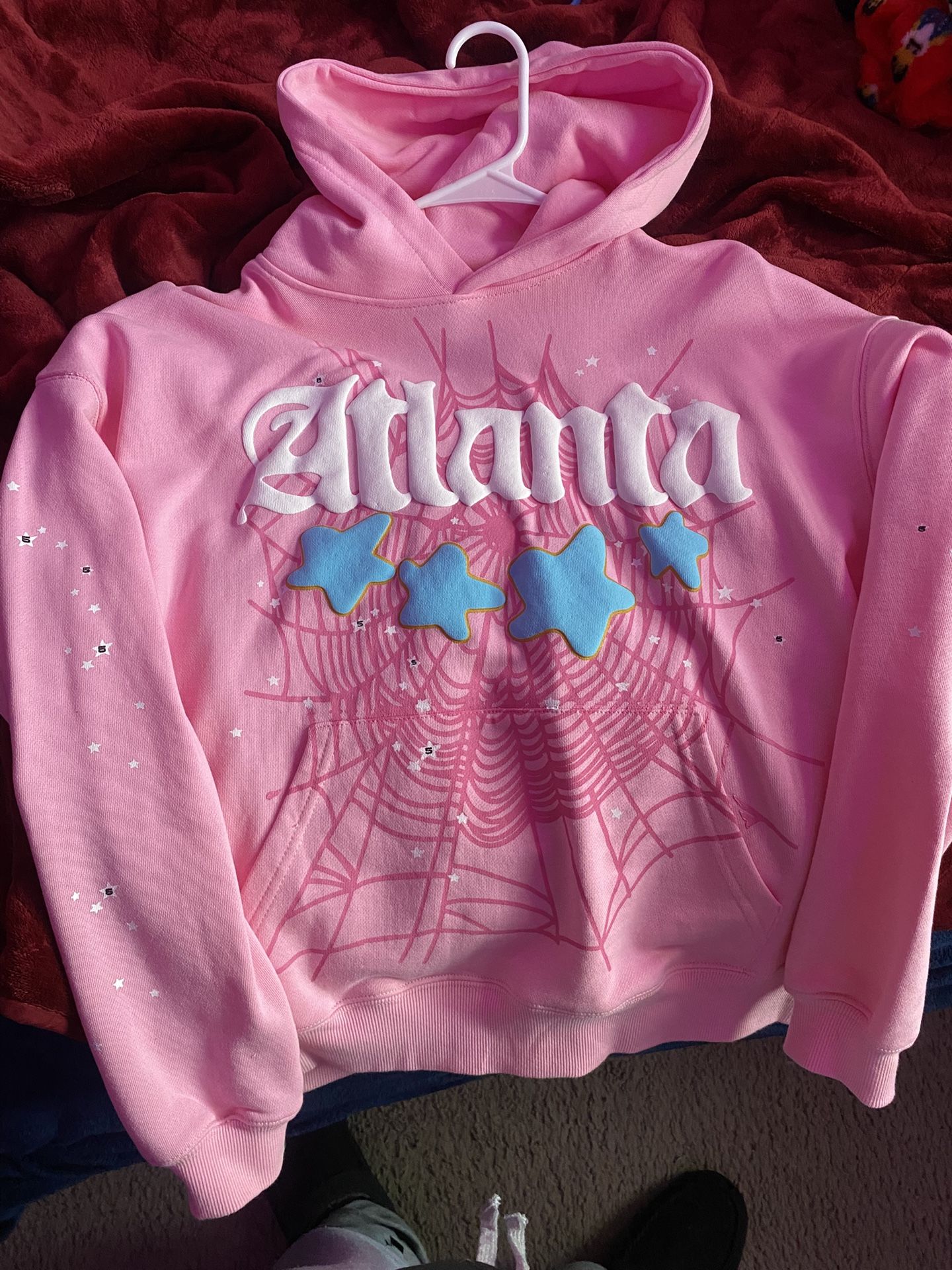 Pink Atlanta Sp5der Hoodie