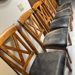 Wooden Dining Room Set With 6 Chairs