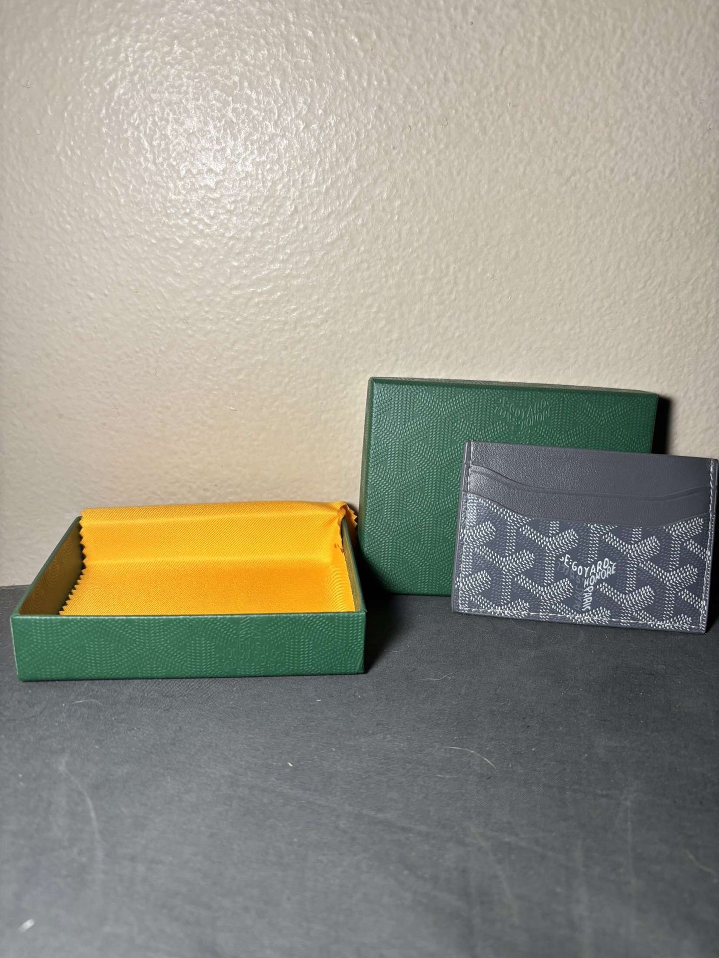 Grey Designer Goyard Wallet