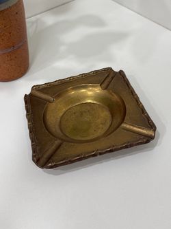 Vintage Rosenthal Netter India NBR Ashtray Solid Brass