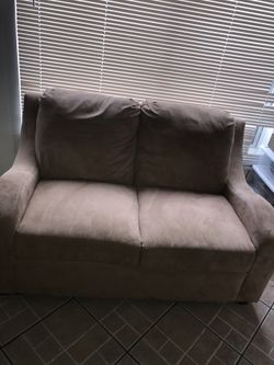 Love seat light brown