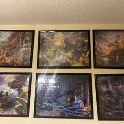 Disney/Thomas Kinkade  Framed Puzzles 