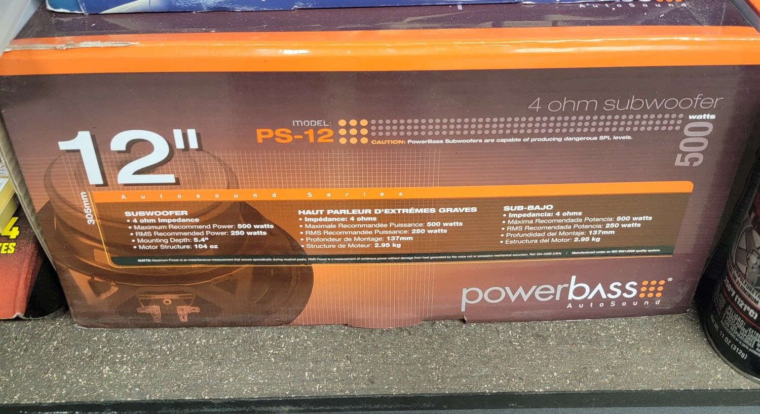 12 Inch Subwoofer Powerbass Ps-12 4ohm