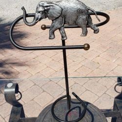 Elephant Paper Towel Holder Toilet Paper Dish Towels 