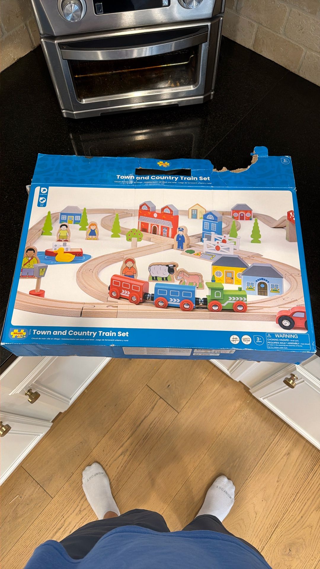 Bigjigs Town and Country Train Set