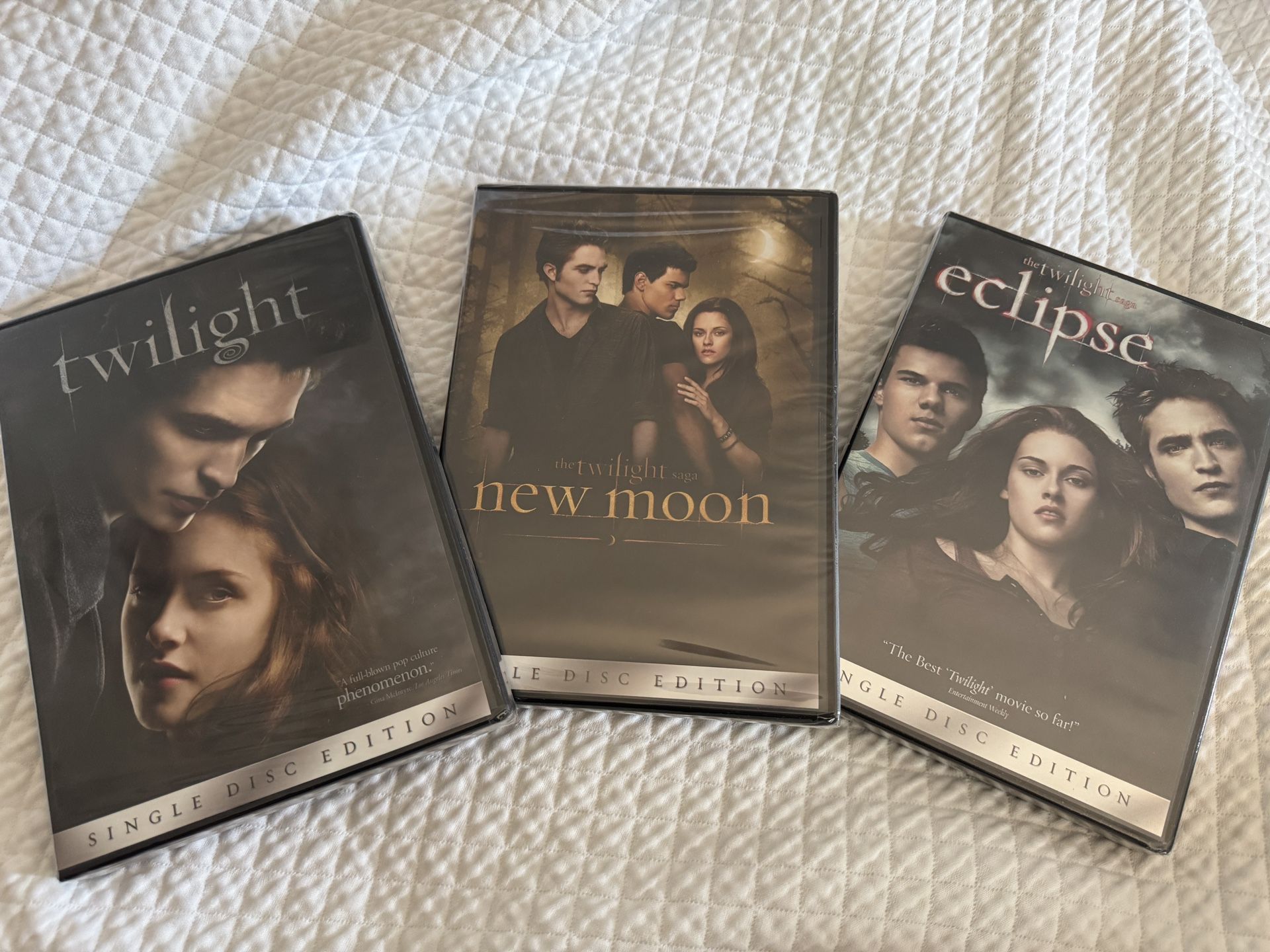 The Twilight Saga (first 3 movies)