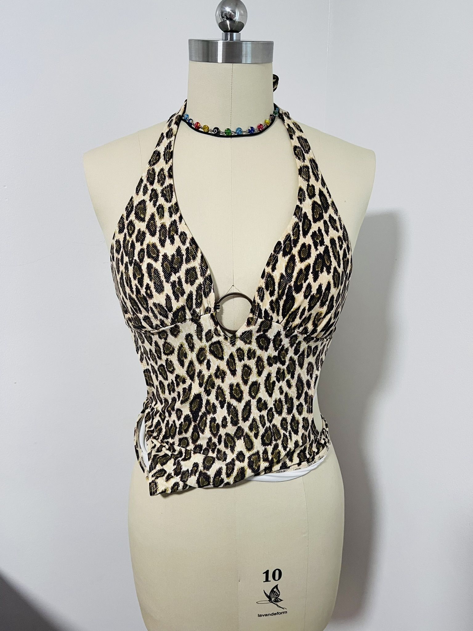 Jungle Wear Leopard One Piece. Stretchy Bathing Suit Or Can Be Used As A Top. Summer Etc. Costume Animal. The SIZE IS MEDIUM.
