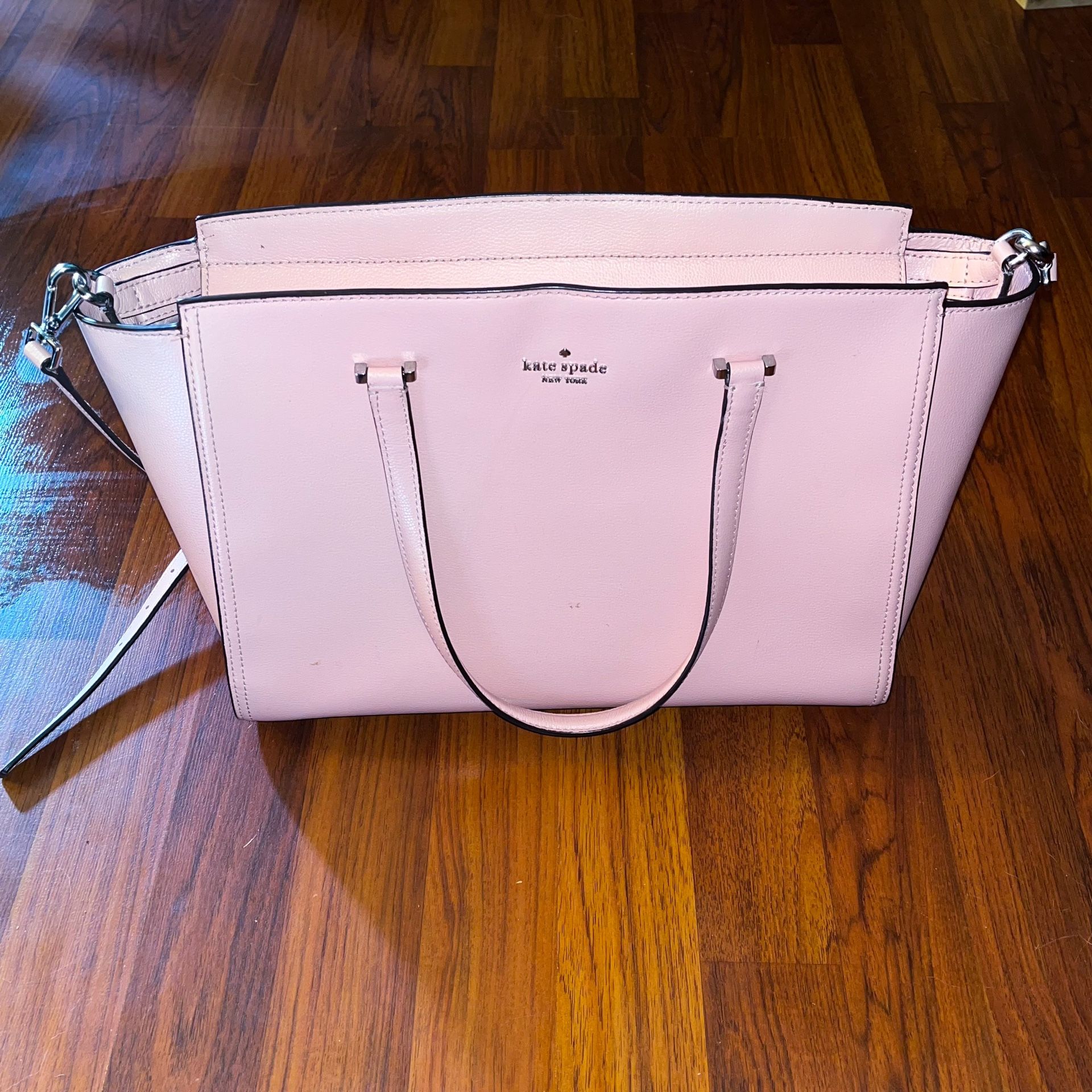 Kate Spade Cedar Hayden Light Pink Large Leather Purse