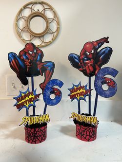 Spider-Man hombre Araña Centerpieces Centros De Mesa