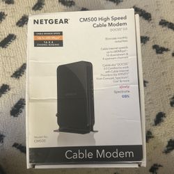 Netgear CM500 High-Speed Cable Modem – Open Box, Never Used, 2-Year Warranty