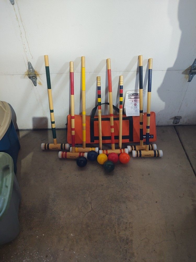 Sportcraft Croquet Set With Storage Case