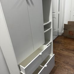 White Dresser And Stands