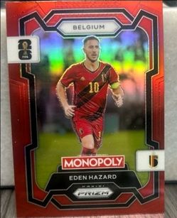 Eden Hazard Panini Prizm Monopoly Belgium Card