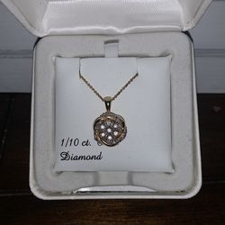 Gold Necklace Nugget Diamond