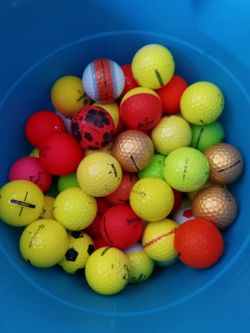 25 Multi Colored Golf Balls