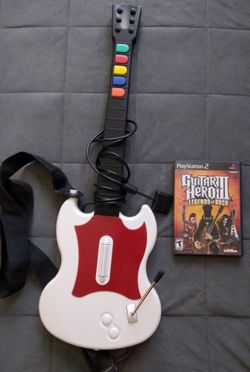 Playstation 2 Guitar Hero Set