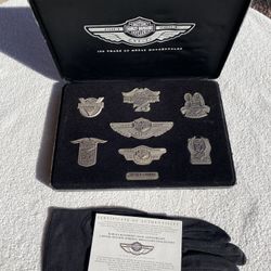 Harley Davidson 100th Anniversary Limited Edition Medallion Collection COA