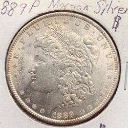 1889 P Morgan Silver Dollar 