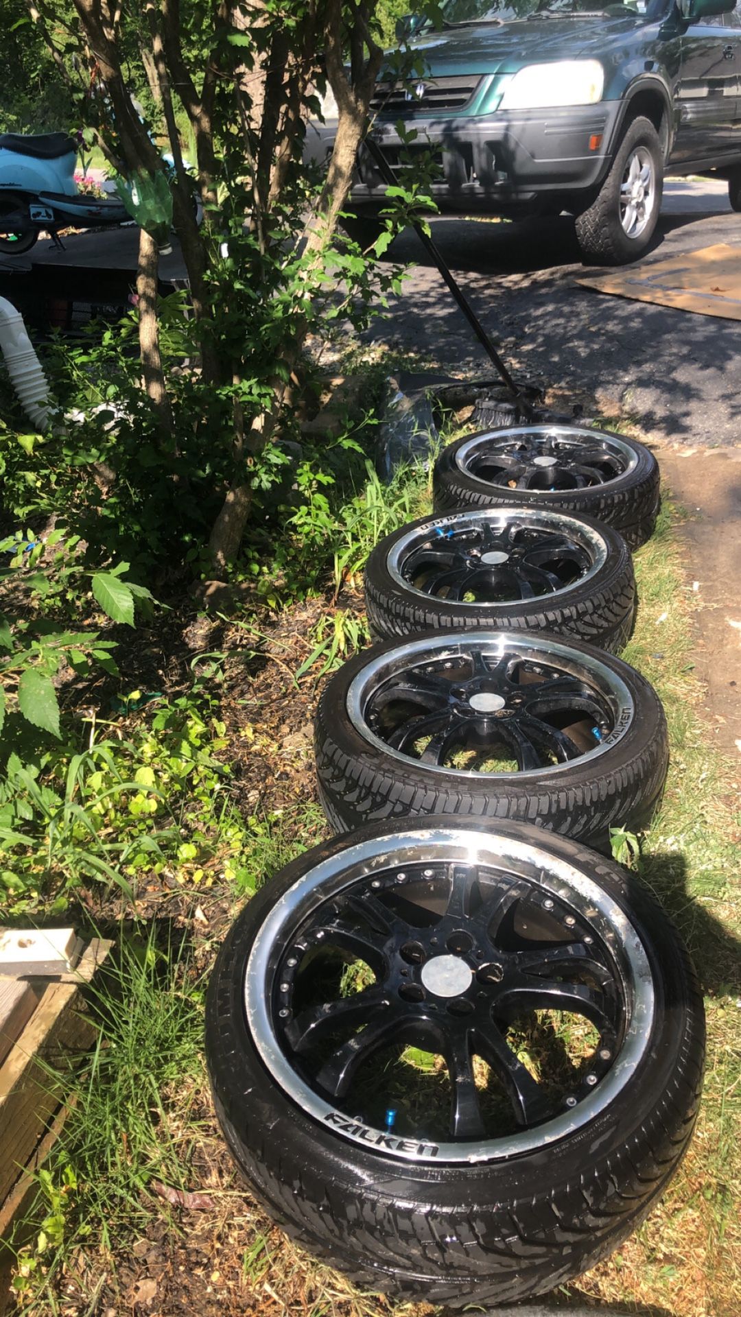 Falken 5x100 rims with tires