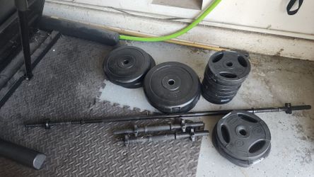 Olympic Weight Set – Barbell, Dumbbells & Plates
