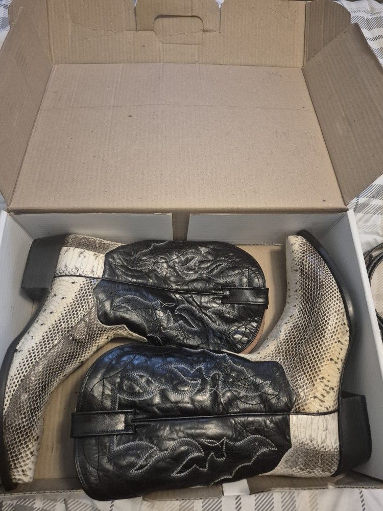 Snake Skin Boots