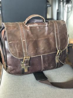 Samsonite Colombian Leather Messenger Bag/ Computer Bag