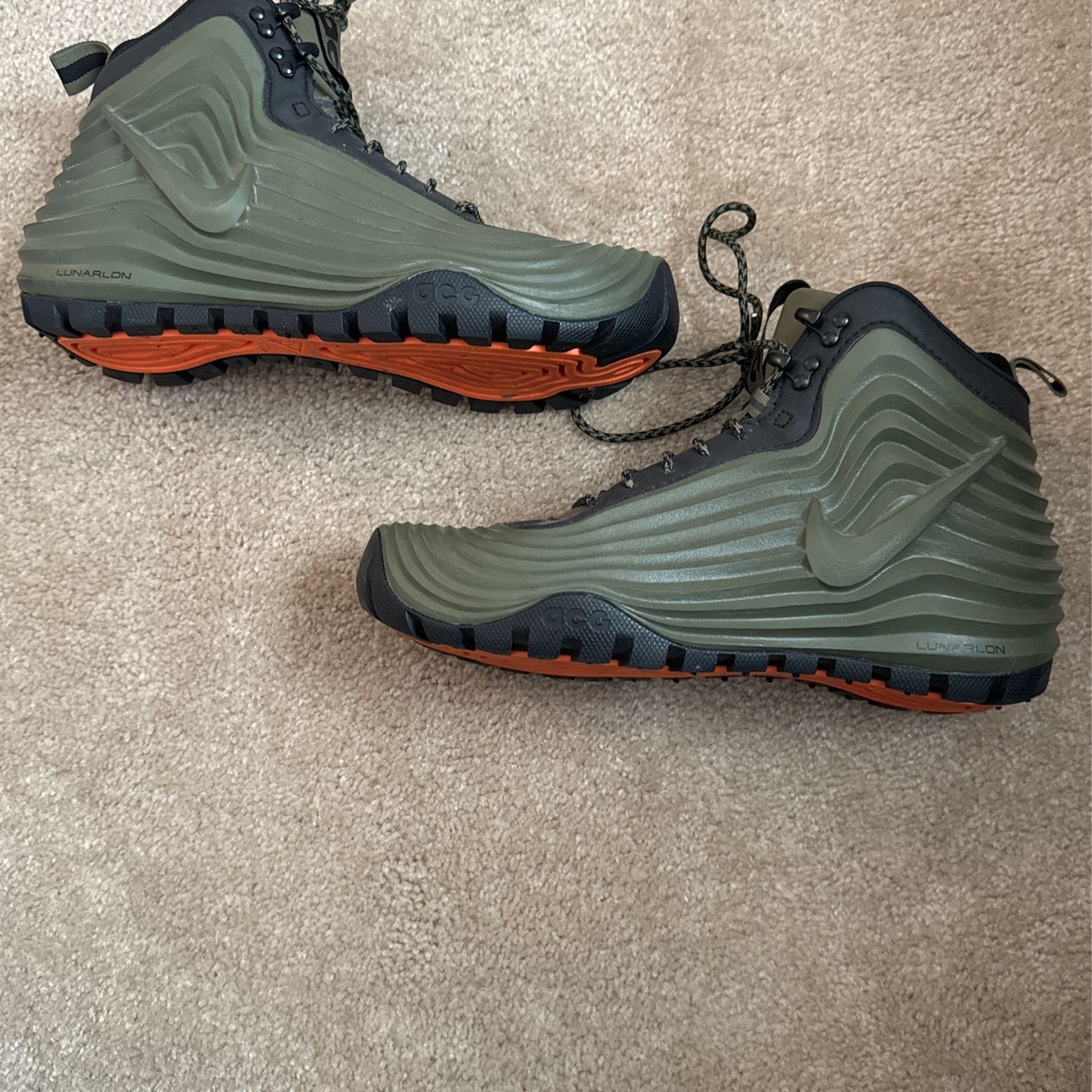 RARE) Nike Lunardome Sneakerboot ACG 654867 220 Olive Black Size