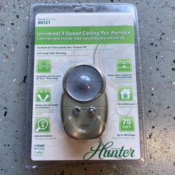 Hunter Universal 3 Speed Ceiling Fan Remote