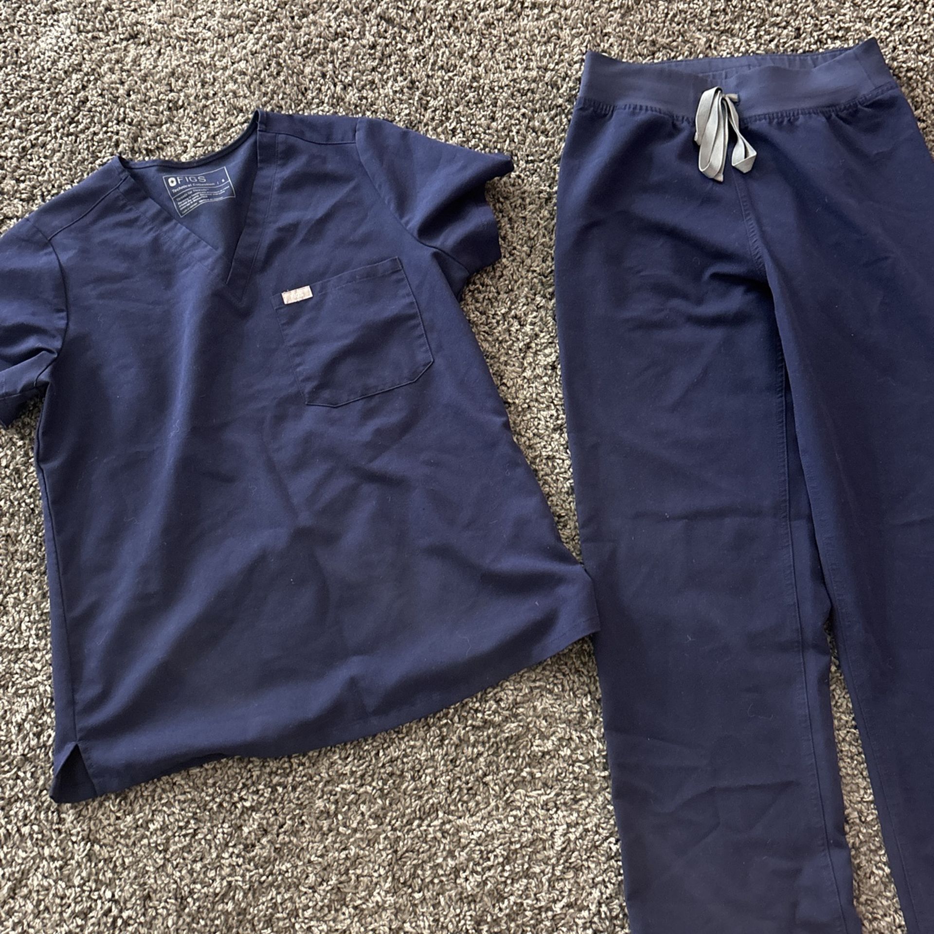 navy blue figs scrubs 