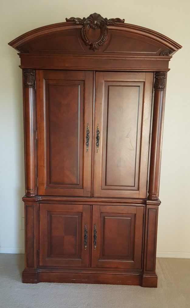 Broyhill Cherry Armoire Cabinet
