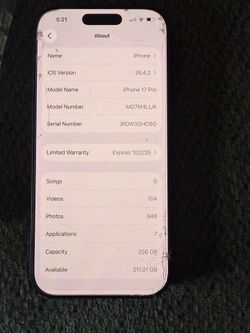 iPhone 17 pro att/cricket