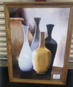 Framed Vases Artwork—- Made In Italy