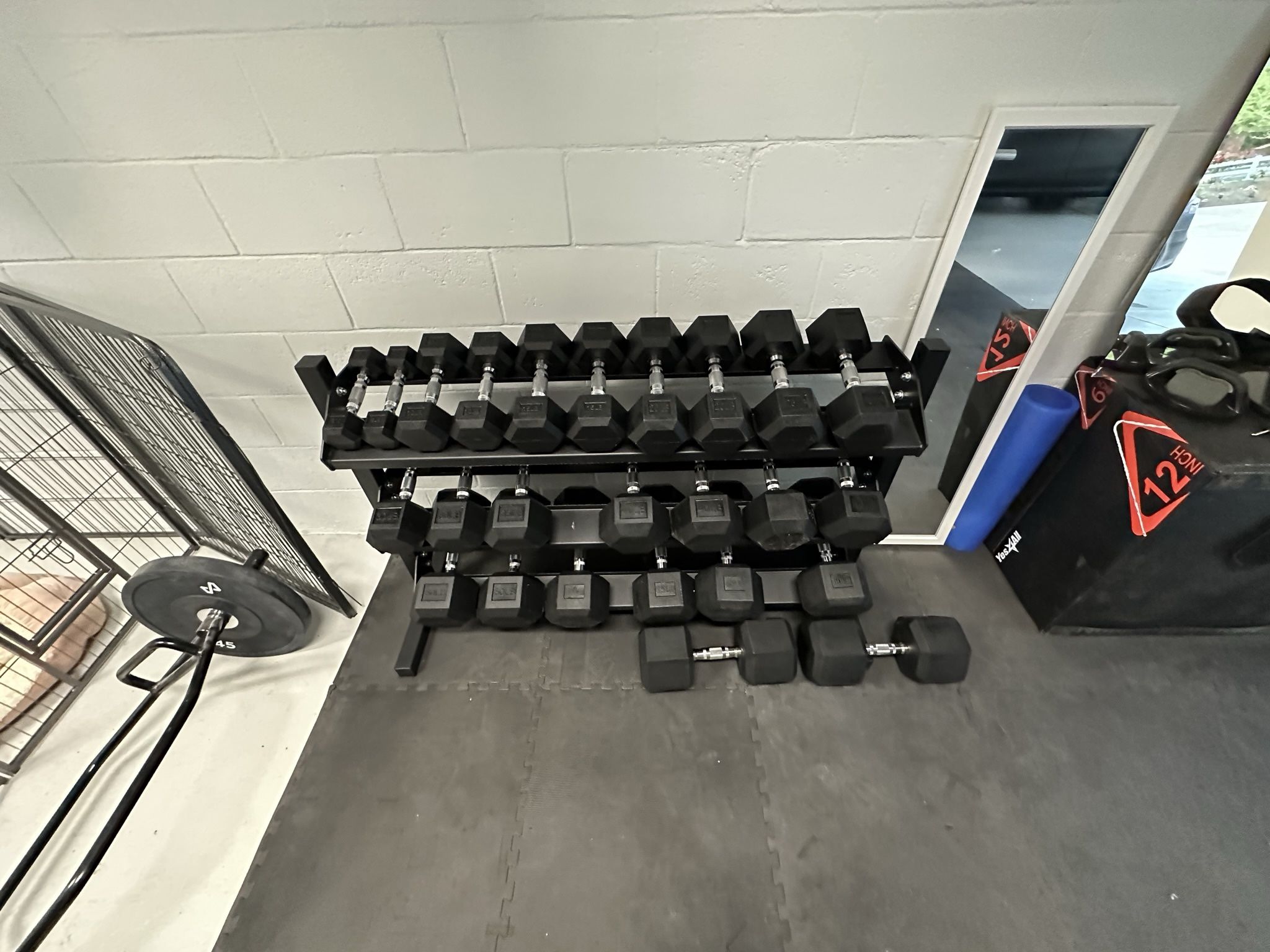 5-75lbs Dumbbells w/Rack