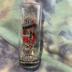 Tequila Rose 6” Tall Clear Bar Glass