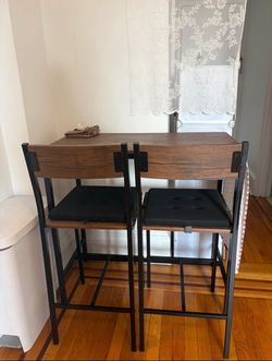 Bar Table and 2 Chairs Set